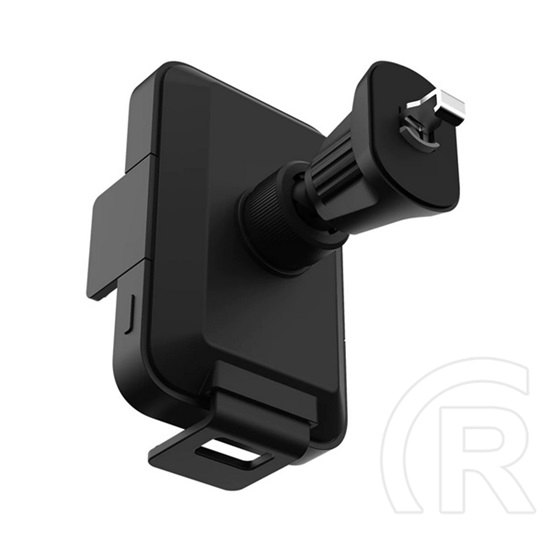 Designed for Samsung autós tartó (automata, szellőzőre, gyorstöltés támogatás, qi wireless + type-c kábel) fekete