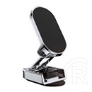 Designed for Samsung autós tartó (műszerfalra, öntapadó, 360°, állítható, mágneses, összecsukható) fekete