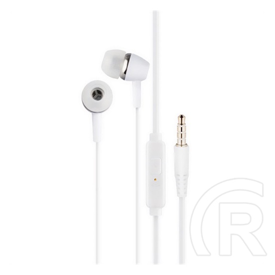 Designed for Samsung fülhallgató sztereo (3.5mm jack, mikrofon, felvevő gomb) fehér
