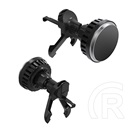 Designed for samsung Galaxy Z Flip7 (SM-F766) autós tartó (szellőzőre, 360°, wireless, mágneses, gyorstöltő, qi2) fekete