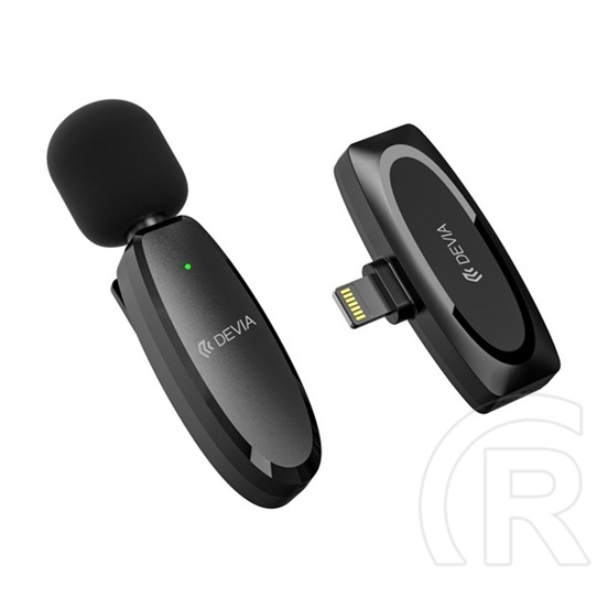 Devia Apple IPAD  kintone bluetooth mikrofon (lightning, lavalier csíptethető) fekete