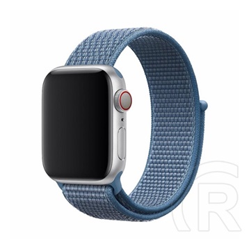 Devia Apple Watch Series 3 42mm deluxe sport3 pótszíj (egyedi méret, állítható, textil) világoskék