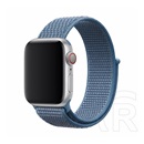 Devia Apple Watch Series 3 42mm deluxe sport3 pótszíj (egyedi méret, állítható, textil) világoskék