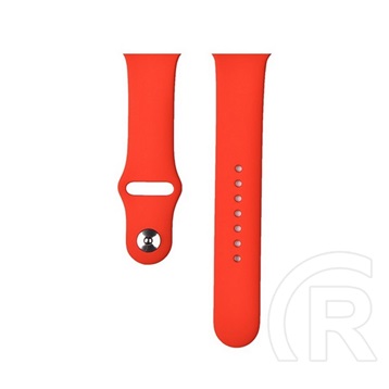 Devia Apple Watch Series 5 40mm deluxe sport pótszíj (egyedi méret, kicsi, szilikon, állítható) piros
