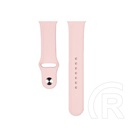 Devia Apple Watch Series 5 40mm deluxe sport pótszíj (egyedi méret, kicsi, szilikon, állítható) rózsaszín