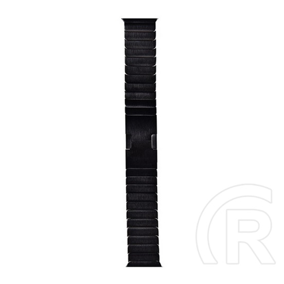 Devia Apple Watch Series 5 44mm elegant link pótszíj (egyedi méret, nagy, fém, állítható) fekete