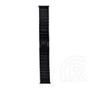 Devia Apple Watch Series 5 44mm elegant link pótszíj (egyedi méret, nagy, fém, állítható) fekete