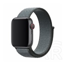 Devia Apple Watch Series SE 44mm deluxe sport3 pótszíj (egyedi méret, állítható, textil) sötétszürke