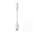 Devia Apple iPhone 6S Plus 5.5  audió adapter kábel (3.5mm jack aljzat - lightning, 12cm) fehér
