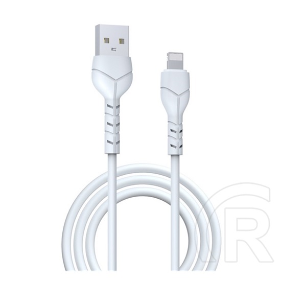 Devia Apple iPhone 6 4.7 kintone adatkábel (usb - lightning, 10w, gyorstöltő, 100cm, cipőfűző) fehér