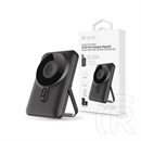 Devia Extreme Speed Magnetic PD powerbank 10000mah li-polimer (Type-C, Lightning, 22,5W PD, MagSafe, állvány, szürke)