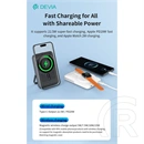Devia Extreme Speed Magnetic PD powerbank 10000mah li-polimer (Type-C, Lightning, 22,5W PD, MagSafe, állvány, szürke)