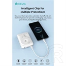 Devia Extreme Speed Magnetic PD powerbank 10000mah li-polimer (Type-C, Lightning, 22,5W PD, MagSafe, állvány, szürke)