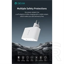 Devia Extreme Speed Series RCE-10001 hálózati adapter (USB-A + 3x USB-C, PD, 100W, GaN, fehér)