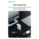 Devia Extreme Speed Series RCE-10001 hálózati adapter (USB-A + 3x USB-C, PD, 100W, GaN, fehér)