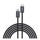 Devia Extreme adat-és töltőkábel (C dugó / C dugó, 2 m, 240W, fekete)