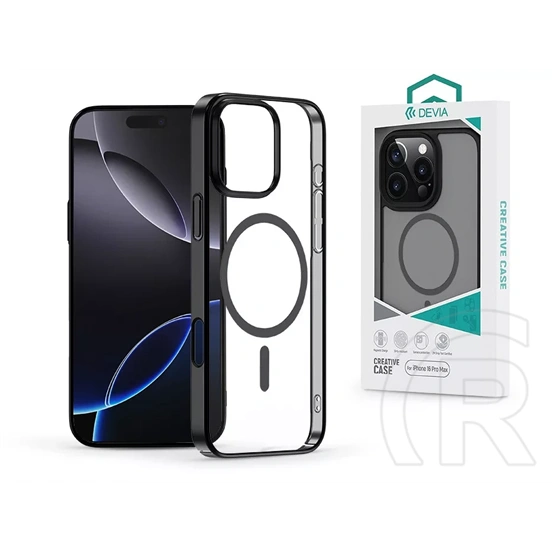 Devia Glimmer Magnetic Series tok (Apple iPhone 16 Pro Max, fekete)
