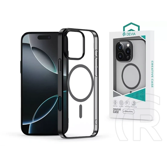 Devia Glimmer Magnetic Series tok (Apple iPhone 16 Pro, fekete)