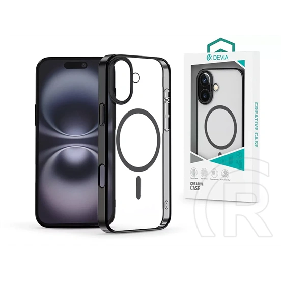 Devia Glimmer Magnetic Series tok (Apple iPhone 16+, fekete)