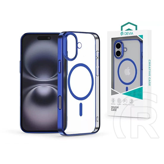 Devia Glimmer Magnetic Series tok (Apple iPhone 16, kék)