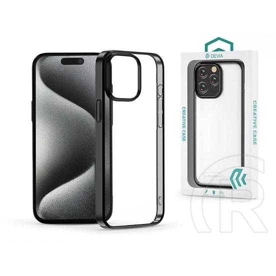Devia Glimmer Series tok (Apple iPhone 15 Pro, fekete)