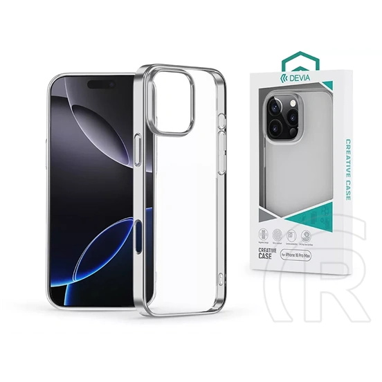 Devia Glimmer Series tok (Apple iPhone 16 Pro Max, ezüst)