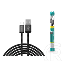 Devia Gracious Series adat-és töltőkábel (A dugó / C dugó, 1 m, fekete)