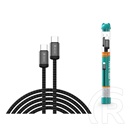 Devia Gracious Series adat-és töltőkábel (C dugó / C dugó, 1 m, 60W, fekete)