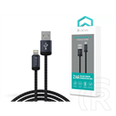 Devia Gracious v2 adat- és töltőkábel (USB / Lightning dugó, 12W, 1 m, fekete)