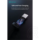 Devia Gracious v2 adat- és töltőkábel (USB / Lightning dugó, 12W, 1 m, fekete)