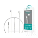 Devia Kintone A3 In-Ear fülhallgató sztereó (3,5 mm jack, mikrofon, 14,2 mm hangszóró, 120 cm kábel, fehér)