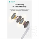 Devia Kintone A3 In-Ear fülhallgató sztereó (3,5 mm jack, mikrofon, 14,2 mm hangszóró, 120 cm kábel, fehér)