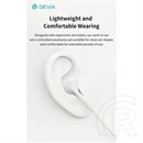 Devia Kintone A3 In-Ear fülhallgató sztereó (3,5 mm jack, mikrofon, 14,2 mm hangszóró, 120 cm kábel, fehér)