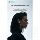 Devia Kintone A3 In-Ear fülhallgató sztereó (3,5 mm jack, mikrofon, 14,2 mm hangszóró, 120 cm kábel, fehér)