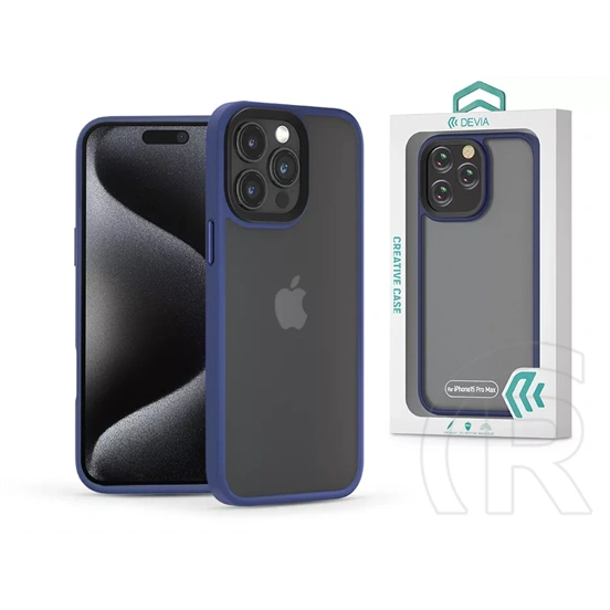 Devia Pino Series ütésálló tok (Apple iPhone 15 Pro Max, kék)