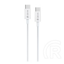 Devia Smart USB adat- és töltőkábel (C dugó / C dugó, 1 m, fehér)