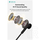 Devia Smart Series M2 Metal in-ear fülhallgató (USB-C, mikrofon, fekete)