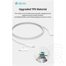 Devia Smart Series adat- és töltőkábel (C dugó / Lightning, C dugó / C dugó, 60 W + 27 W, PD, 1,2 m, fehér)