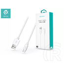Devia Smart Series adat-és töltőkábel (A dugó / C dugó, 1 m, fehér)