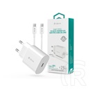 Devia Smart Series hálózati töltő adapter (USB-C aljzat, 25 W, 1 m USB-C kábel, fehér)