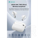 Devia TWS Ultra1 bluetooth fejhallgató sztereó (v5.4, ANC, mikrofon, vezeték nélküli töltés, 32 óra lejátszás, Type-C, f