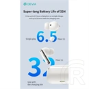 Devia TWS Ultra1 bluetooth fejhallgató sztereó (v5.4, ANC, mikrofon, vezeték nélküli töltés, 32 óra lejátszás, Type-C, f