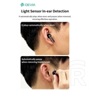 Devia TWS Ultra1 bluetooth fejhallgató sztereó (v5.4, ANC, mikrofon, vezeték nélküli töltés, 32 óra lejátszás, Type-C, f
