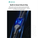 Devia Type-C - Type-C, Lightning adat- és töltőkábel (1,2 m, 60W+12W, fekete)