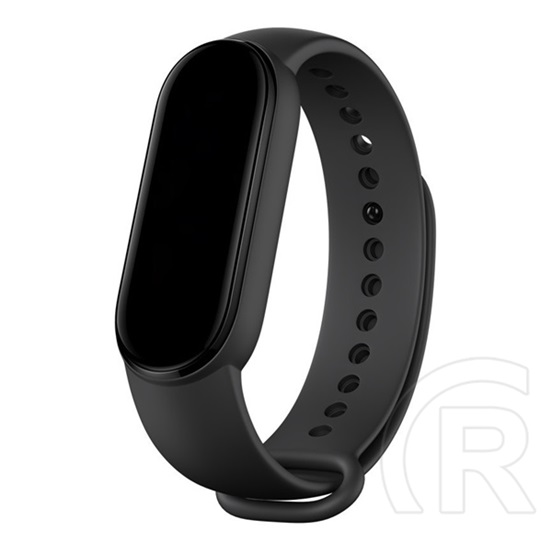 Devia Xiaomi Band 8 deluxe sport pótszíj (egyedi méret, szilikon, állítható) fekete