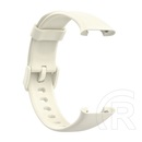 Devia Xiaomi Mi Band 7 Pro deluxe sport pótszíj (egyedi méret, szilikon, állítható) bézs