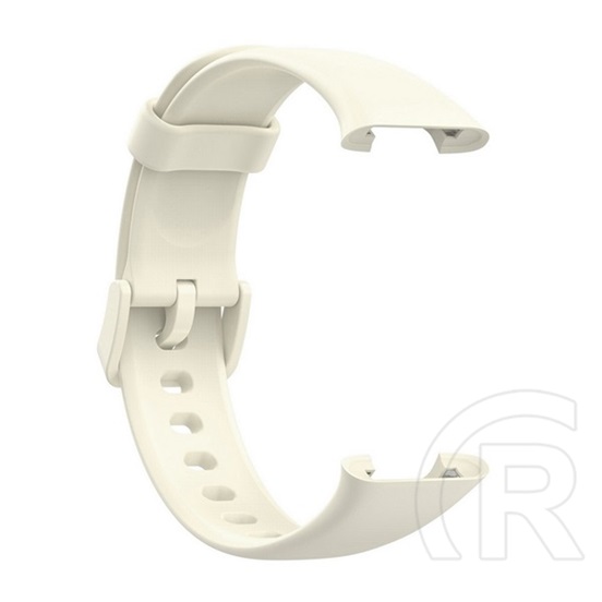 Devia Xiaomi Mi Band 7 Pro deluxe sport pótszíj (egyedi méret, szilikon, állítható) bézs