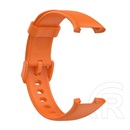 Devia Xiaomi Mi Band 7 Pro deluxe sport pótszíj (egyedi méret, szilikon, állítható) narancs