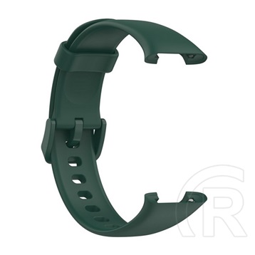 Devia Xiaomi Mi Band 7 Pro deluxe sport pótszíj (egyedi méret, szilikon, állítható) sötétzöld