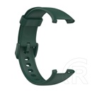 Devia Xiaomi Mi Band 7 Pro deluxe sport pótszíj (egyedi méret, szilikon, állítható) sötétzöld